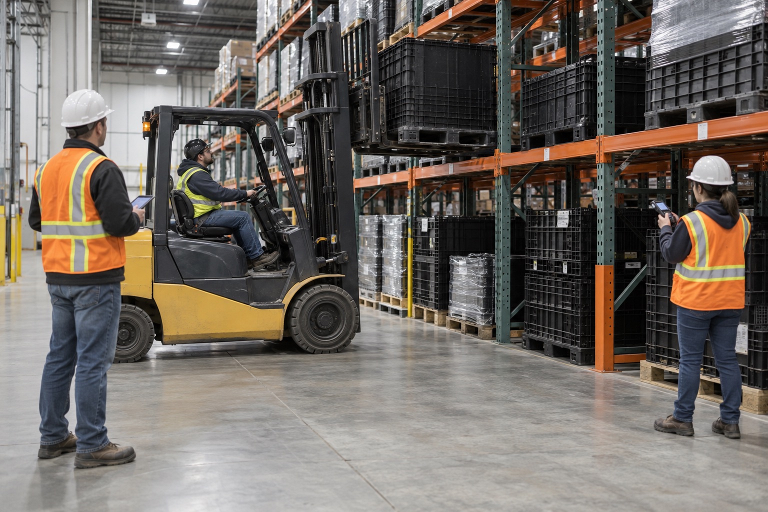 Operación de retorno y control de pallets y contenedores reutilizables