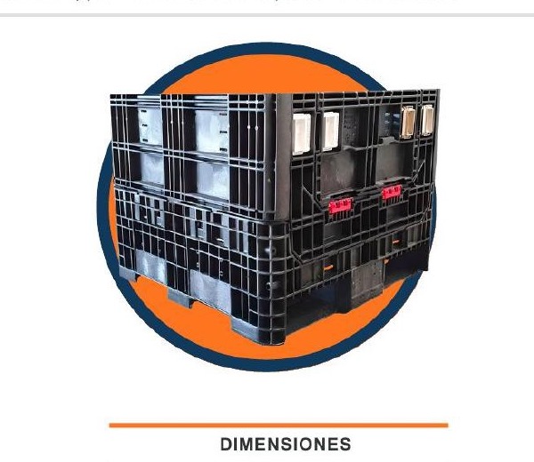 Contenedor 40 × 48 × 34, 40 × 48 × 34 in